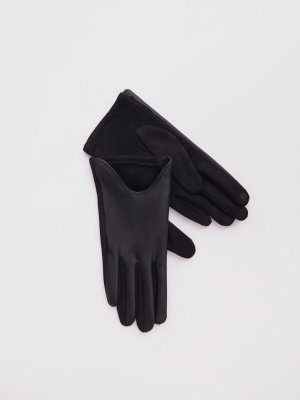Утеплённые перчатки с функцией Touch Screen zolla. Цвет: черный