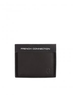 Кожаный складной бумажник с принтом якорь внутри French Connection. Цвет: коричневый