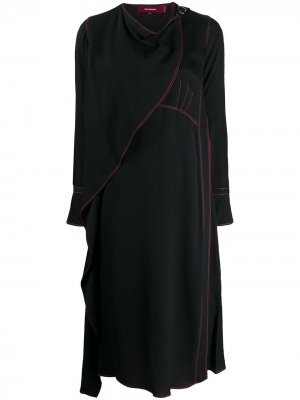 Платье с драпировкой Sies Marjan. Цвет: черный