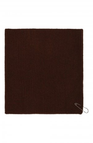 Шерстяной шарф Y`s. Цвет: коричневый