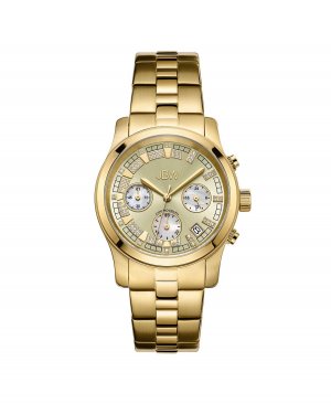 Женские часы Alessandra Diamond (1/5 карата) из нержавеющей стали с покрытием 18-каратного золота , золотой Jbw
