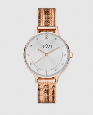 Anita SKW2151 стальные женские часы , розовый Skagen
