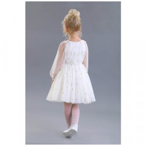Платье , размер 110, белый Маленькая Леди. Цвет: белый
