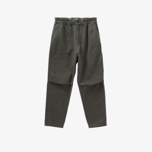 Прямые хлопковые брюки со средней посадкой и эластичной талией Ikks, цвет kaki IKKS