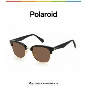 Солнцезащитные очки  PLD 2114/S/X 807 SP SP, черный Polaroid. Цвет: черный/коричневый