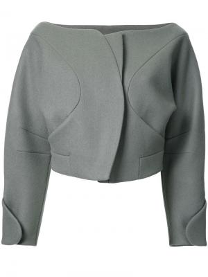 Укороченный пиджак Taro Horiuchi. Цвет: зелёный