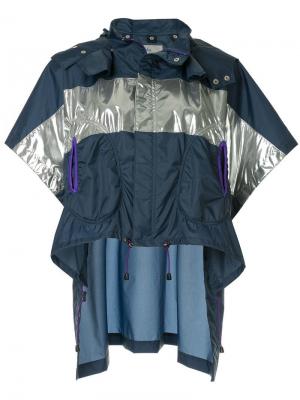 Куртка с панелями Kolor. Цвет: синий