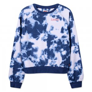 Пуловер Спортивный Benchwarmer Crew Sweatshirt Levis. Цвет: синий