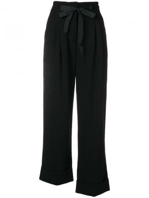 Асимметричные брюки Irina Schrotter. Цвет: черный