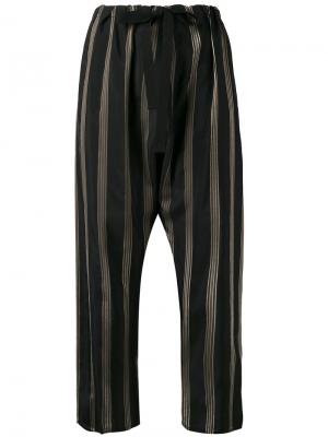 Укороченные брюки прямого кроя Hache. Цвет: чёрный