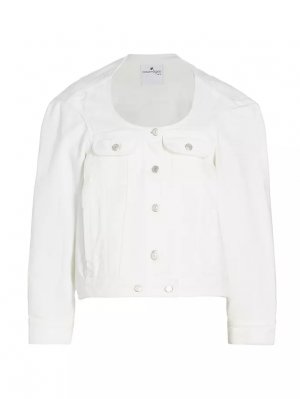 Джинсовая куртка-кокон Heritage , цвет white Courreges