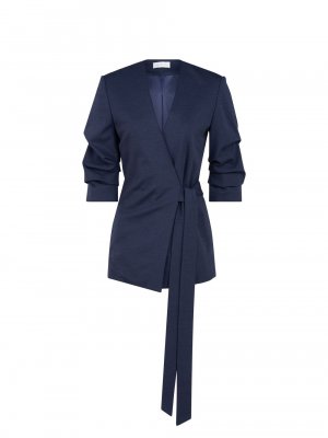 Куртка Bexley из смесовой шерсти с завязками на завязках Halston