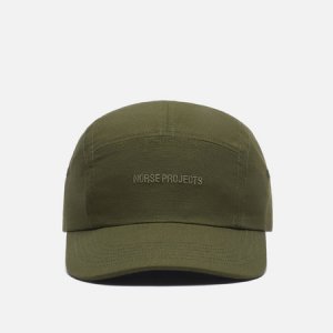 Кепка Ripstop 5 Panel Norse Projects. Цвет: оливковый