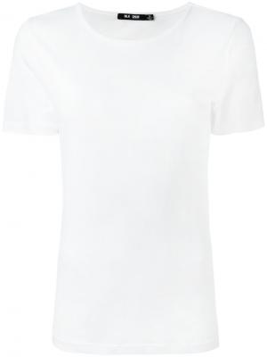 Однотонная футболка Blk Dnm. Цвет: белый