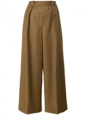 Укороченные брюки с завышенной талией Pence. Цвет: коричневый