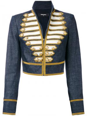 Укороченный пиджак Dsquared2. Цвет: синий