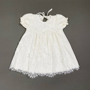 Платье, размер (56-98) 0-3 лет, бежевый, белый Clariss. Цвет: бежевый/белый/молочный