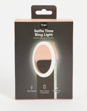 Световое селфи-кольцо для телефона персикового цвета -Розовый цвет TYPO