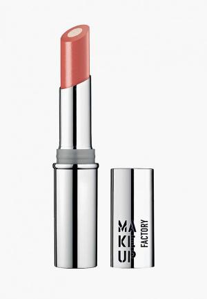 Помада Make Up Factory с мерцающим стержнем Inner Glow Lip Color т.18 красный коралл. Цвет: розовый