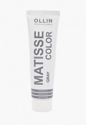 Краска для волос Ollin Пигмент MATISSE COLOR прямого действия PROFESSIONAL, серый, 100 мл. Цвет: серый