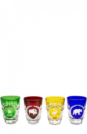 Набор из 4-х стаканов для виски Hunt Tsar. Цвет: бесцветный