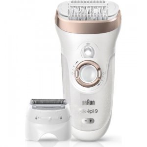 Эпилятор Silk-épil 9 9561 - Аккумуляторный для сухой и влажной уборки с 6 насадками / Удаление волос Braun
