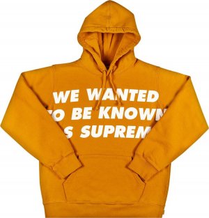 Толстовка Known As Hooded Sweatshirt 'Gold', золотой Supreme