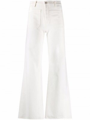 Расклешенные джинсы Florence с завышенной талией Nili Lotan. Цвет: белый