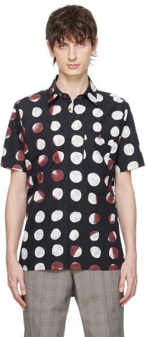 Черная рубашка с призраком , цвет Dots & Orbs Vivienne Westwood