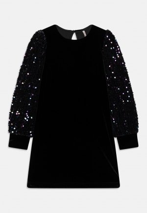 Элегантное платье Kogconfidence Sequins Dress Kids ONLY, черный Only