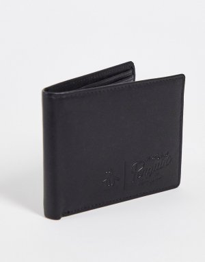 Черный бумажник двойного сложения с кредитницей Original Penguin
