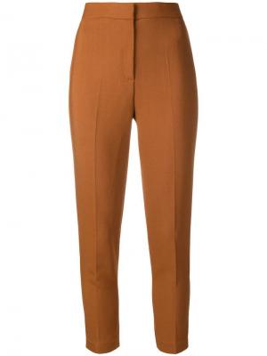 Укороченные брюки Elisabetta Franchi. Цвет: коричневый