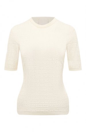 Пуловер из вискозы Givenchy. Цвет: кремовый