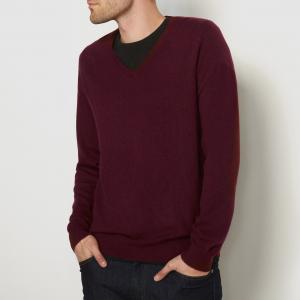 Пуловер из кашемира с V-образным вырезом R essentiel. Цвет: темно-синий,черный