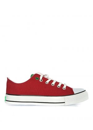 Бордово-красные женские кроссовки United Colors of Benetton
