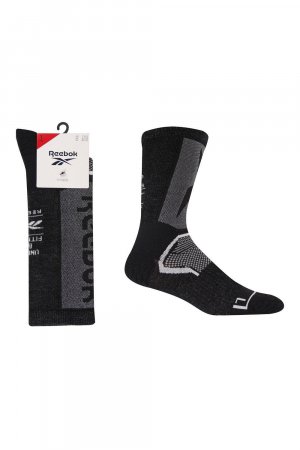 1 пара упаковок длинных компрессионных спортивных носков для фитнеса , черный Reebok
