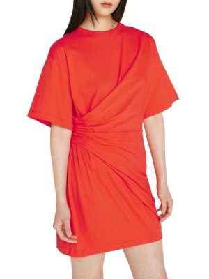 Вязаное мини-платье с драпировкой , цвет Red Orange Frame