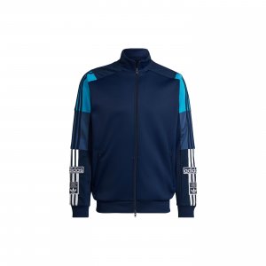 Originals Trefoil Re-Process Side Stripe Zip-Up Track Jacket Men Outerwear Blue HK7477 Adidas