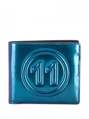 Бумажник 11 Maison Margiela. Цвет: синий