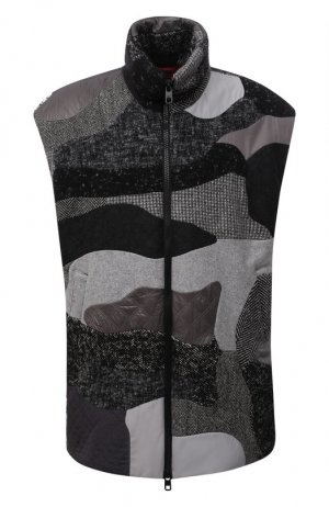 Утепленный жилет Dolce & Gabbana. Цвет: серый