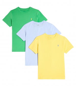 Комплект из 3 футболок хлопкового трикотажа. , мультиколор Polo Ralph Lauren