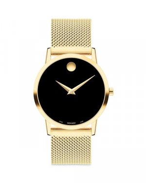 Классические музейные часы, 33 мм , цвет Black Movado