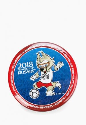 Значок 2018 FIFA World Cup Russia™ Zabivaka. Цвет: синий