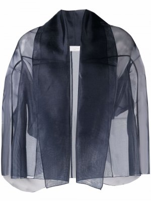 Sheer chiffon jacket Antonelli. Цвет: синий