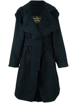 Пальто с поясом Vivienne Westwood Anglomania. Цвет: серый