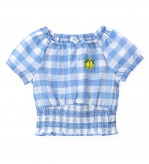 Рубашка с коротким рукавом для маленькой девочки (9-12 месяцев (Рост 74-80)) Original Marines. Цвет: голубой