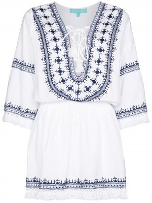 Платье мини Martina с вышивкой Melissa Odabash. Цвет: белый