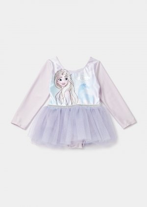 Детское сиреневое платье-балерина Эльзы (9 мес.–5 лет) , серый Frozen