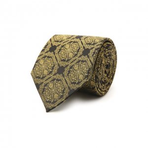 Шелковый галстук Versace. Цвет: жёлтый