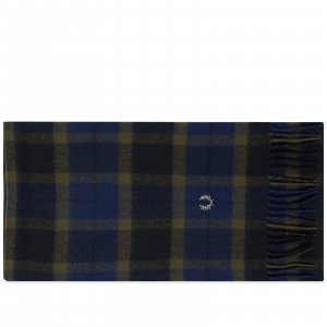 Шарф Lambswool Tartan, цвет Filed Green & Light Oyster Fred Perry